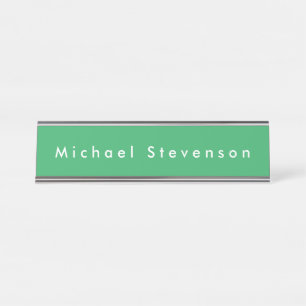 Placa De Mesa Sea Green Trendy Modern Professional