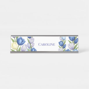 Placa De Mesa Serenidade no Decor Doméstico Floral do Bloom Past