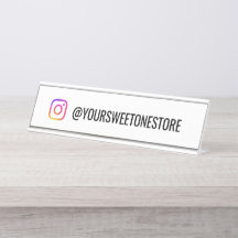 Seu nome no Instagram & ícone de mídia social 
