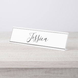 Placa De Mesa Seu roteiro   elegante conhecido