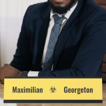 Símbolos de Risco Biológico - Preto em Fundo Amare