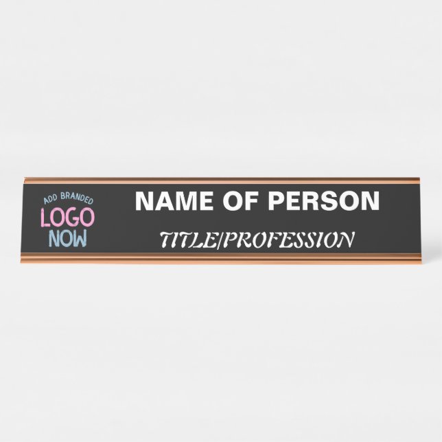 PLACA DE MESA SIMPLES CLIENTE PRETO MODERNO E LIMPO (Frente)