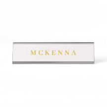 Simples e Dourado Ecru Personalizado