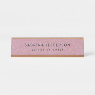 Placa De Mesa Simples e Elegante