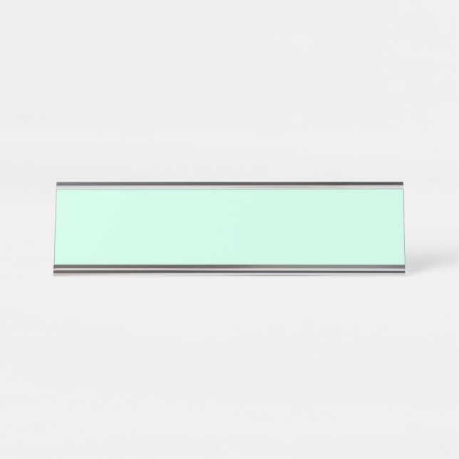 Placa De Mesa simples e mínimo personalizado pastel personalizad (Frente)