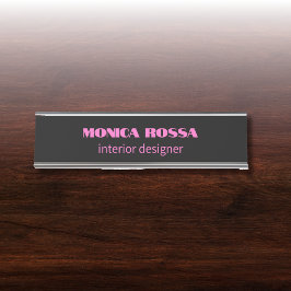 Placa De Mesa Simples profissional Neon Pink Preto