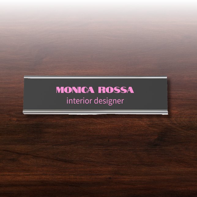 Placa De Mesa Simples profissional Neon Pink Preto (Criador carregado)