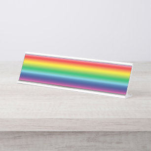 Placa De Mesa Sinal de gay de orgulho do arco-íris lgbtq lgbt