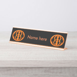 Placa De Mesa Sinal de Mesa Personalizada do Halloween Crows