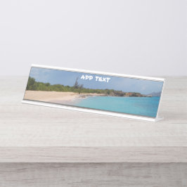 Placa De Mesa Sint Maarten - Rua. Martin Beach Scene