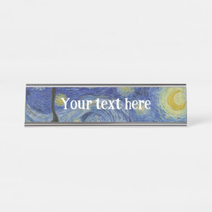 Placa De Mesa "Starry Night" por Van Gogh