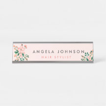 Stylist de beleza salão de assinatura elegante