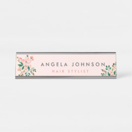 Placa De Mesa Stylist de beleza salão de assinatura elegante