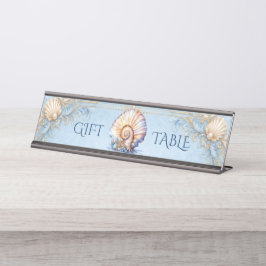 Placa De Mesa Suporte de mesa para presente de casamento na prai
