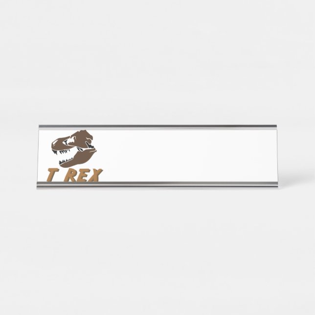 Placa De Mesa T Rex (Frente)