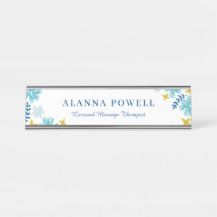 Placa De Mesa Terapêutica de Massagem de Flores Tropicais Turque