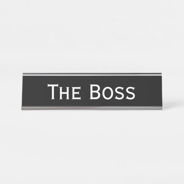Placa De Mesa The boss (Frente)