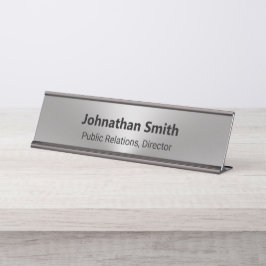 Placa De Mesa Título do Trabalho do Nome do Funcionário de Exame