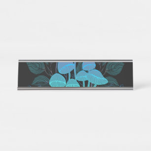Placa De Mesa Toadstools em arbustos