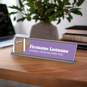Placa De Mesa Treinador ou professor de futebol - Desenho modern