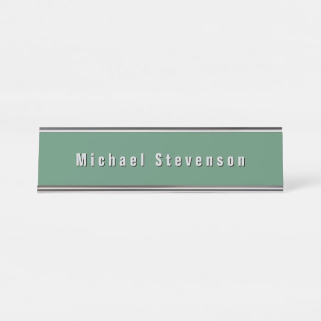 Placa De Mesa Trendy Modern Professional (Frente)