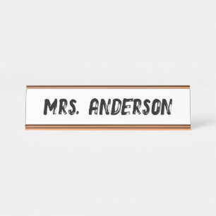 Placa De Mesa Trendy Teacher Desk Plate Custom Classroom Decor