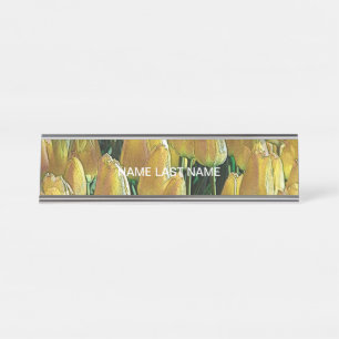Placa De Mesa Tulipas Amarelas Sunshine