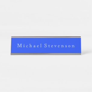 Placa De Mesa Ultramarine Blue Elegant Modern Business