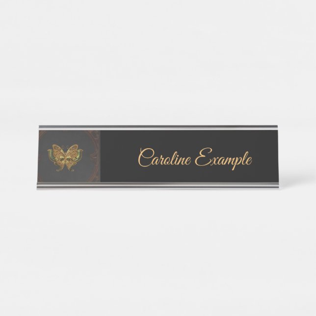 Placa De Mesa Uma borboleta elegante impressionante. (Frente)