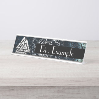 Placa De Mesa Valknut~ (Wavy)