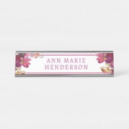Placa De Mesa Watercolor Floral Wilflower