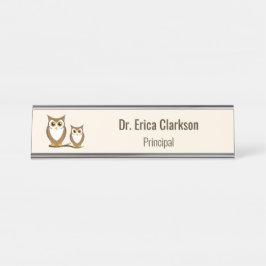 Placa De Mesa Wise Owl Principal