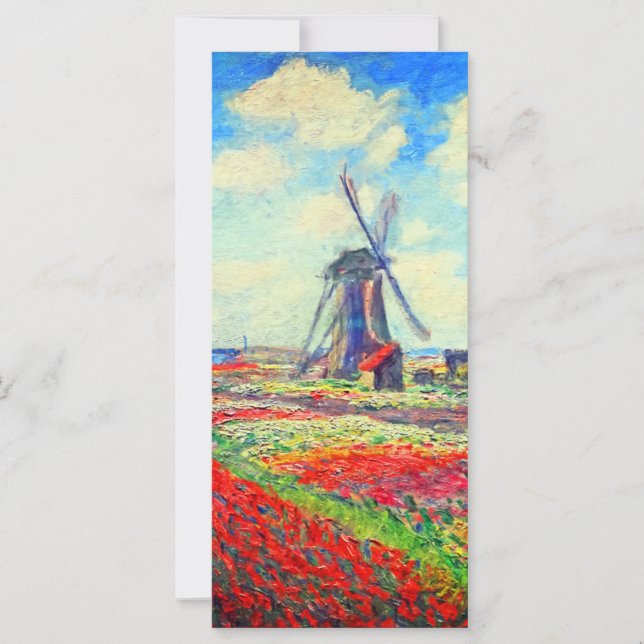 Placa de Moinho Monet Tulips (Frente)