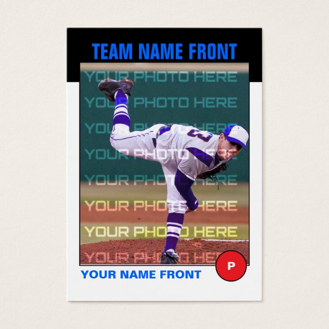 Placa de Negociação de Baseball Retroativa (Frente)