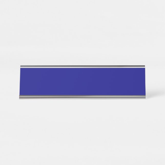 Placa de nome da mesa azul do marinho (Frente)