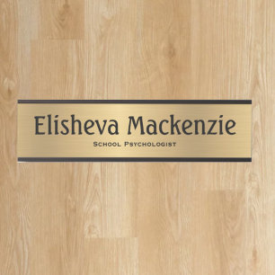 Placa de Nome da Porta do Escritório de Psicologia