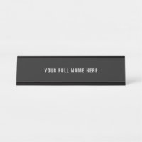 Placa de Nome de Mesa Personalizada ou Modelo de P