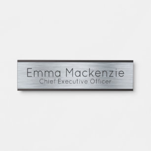 Placa de Nome de Porta de Escritório com Aparência