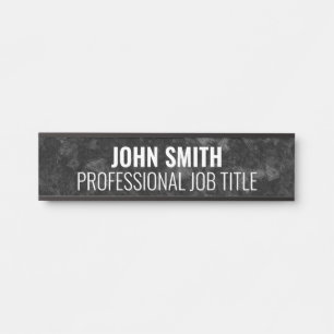 Placa de Nome de Porta de Escritório Profissional