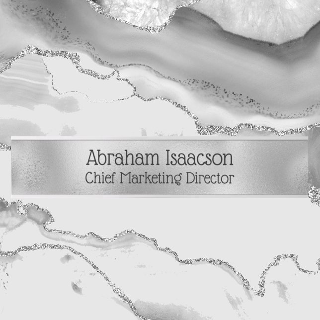 Placa de Nome de Sinal de Porta de Vidro Faux (Criador carregado)