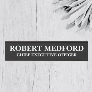 Placa de Nome de Sinal de Porta Moderna