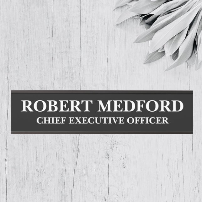 Placa de Nome de Sinal de Porta Moderna (Criador carregado)