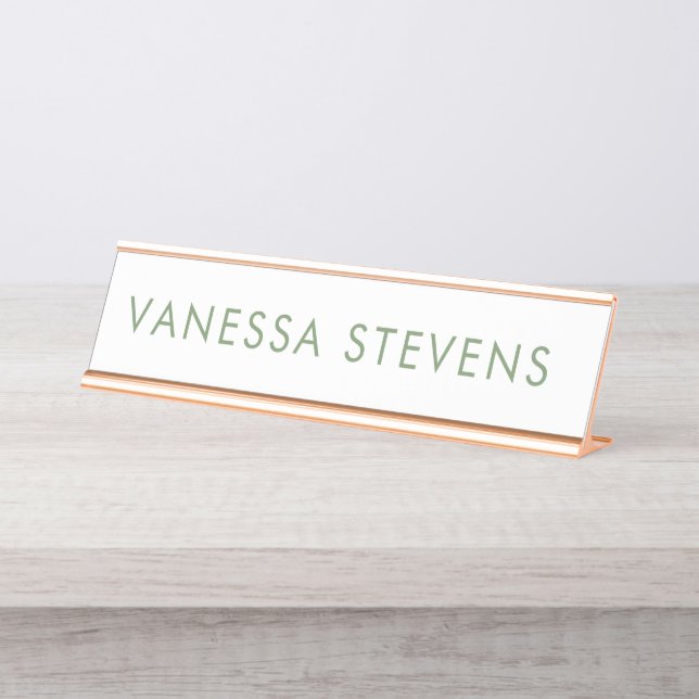 Placa de Nome para Mesa de Dama Chefe (Frente)