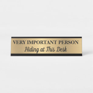 Placa de Nome para Mesa de Pessoa Muito Importante