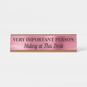 Placa de Nome para Mesa de Pessoa Muito Importante