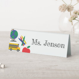 Placa de Nome para Mesa de Professor