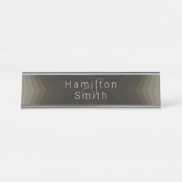 Placa de Nome para Mesa - HAMbyWG - Marrom Taupe