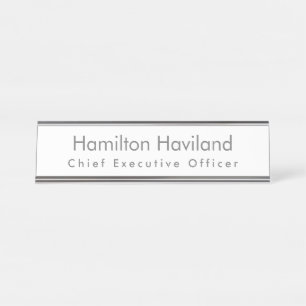 Placa de Nome para Mesa ou Parede HAMbyWG