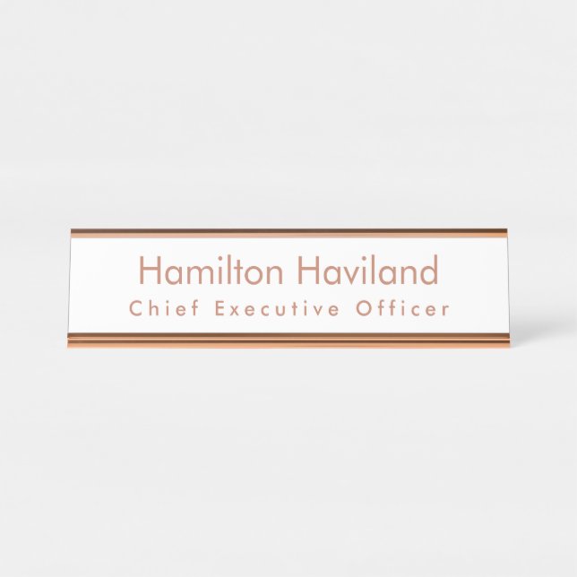 Placa de Nome para Mesa ou Parede HAMbyWG (Frente)