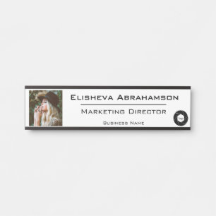 Placa de Nome para Porta de Escritório